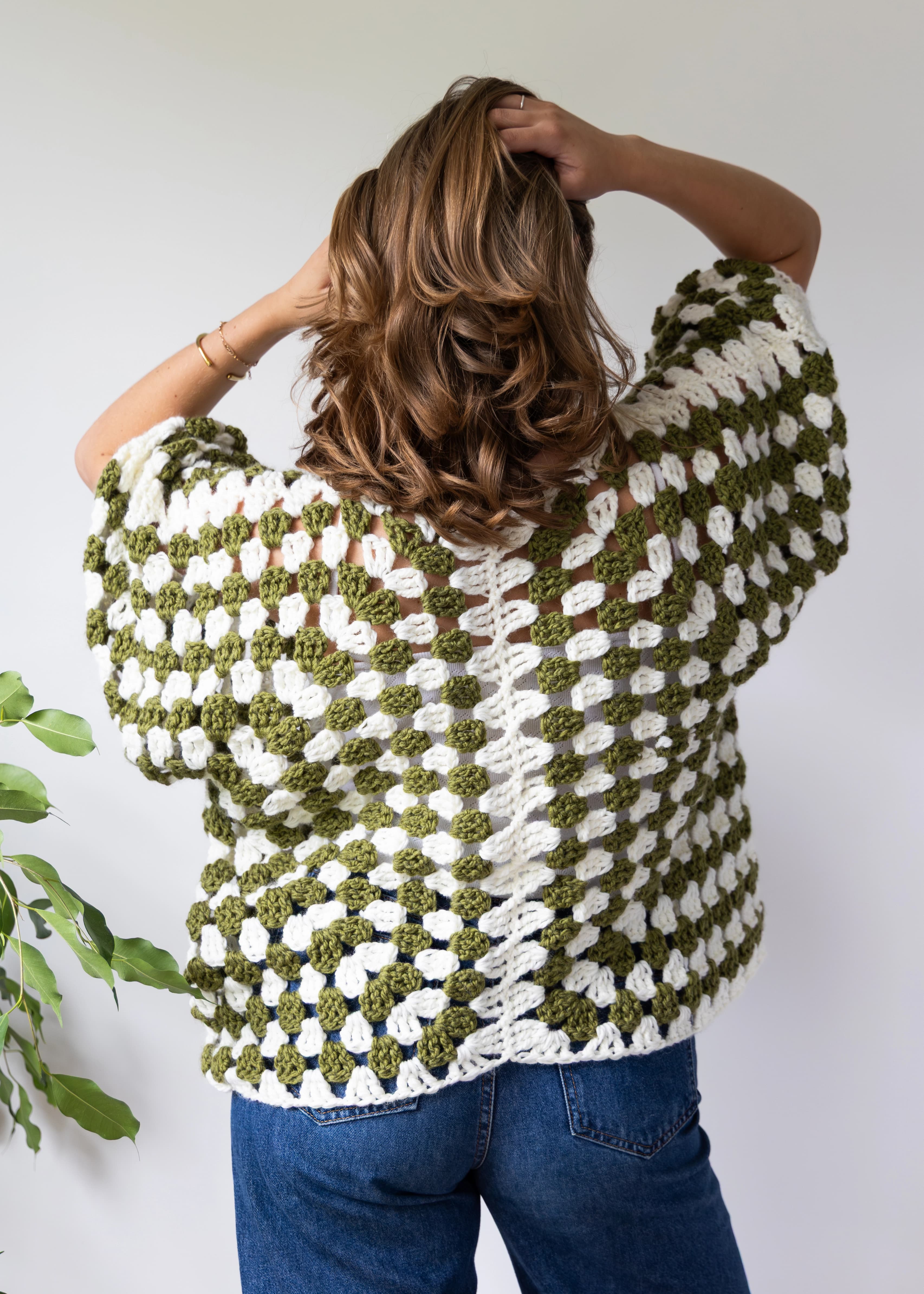 Le Gilet vert et blanc - vue 2