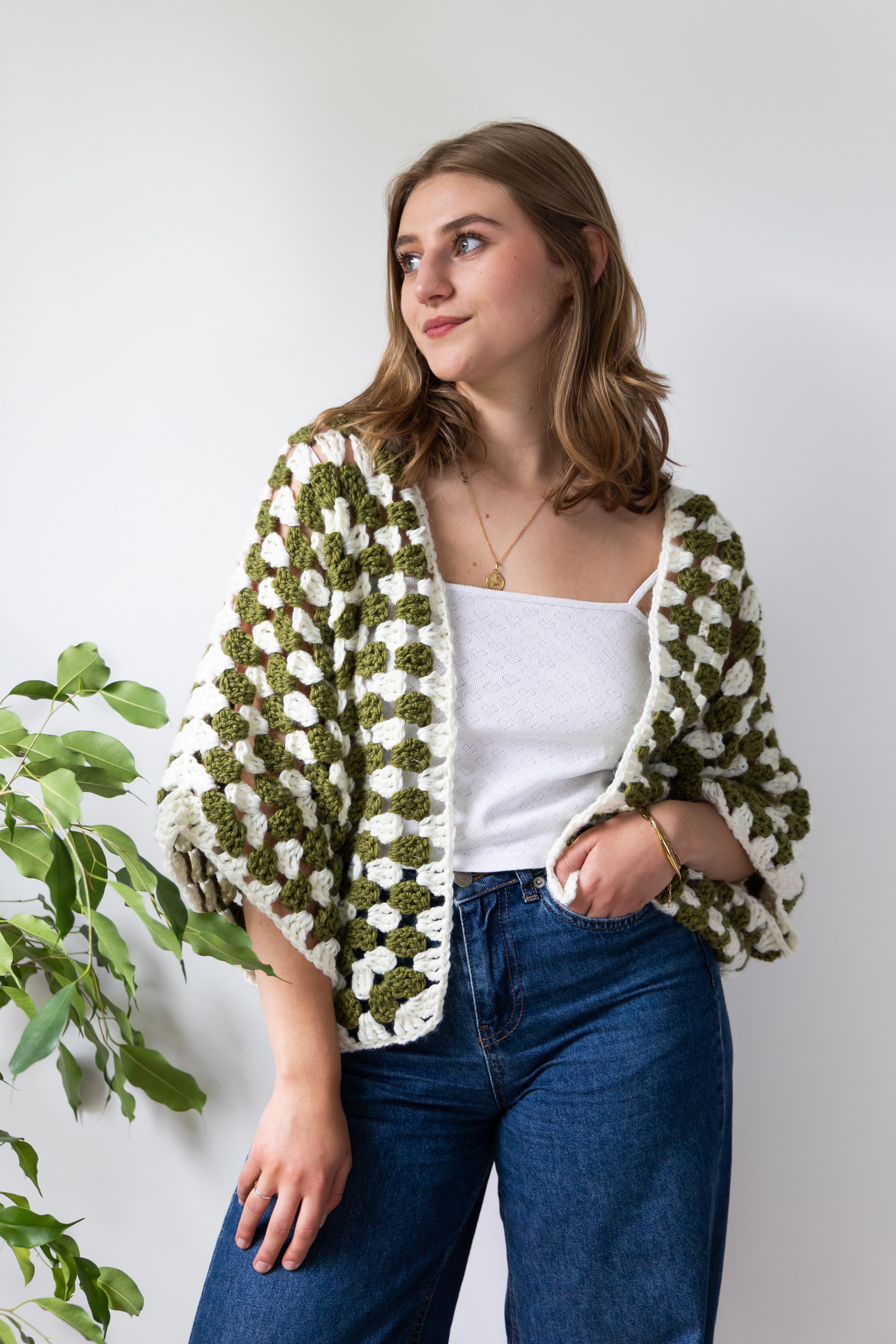 Le Gilet vert et blanc